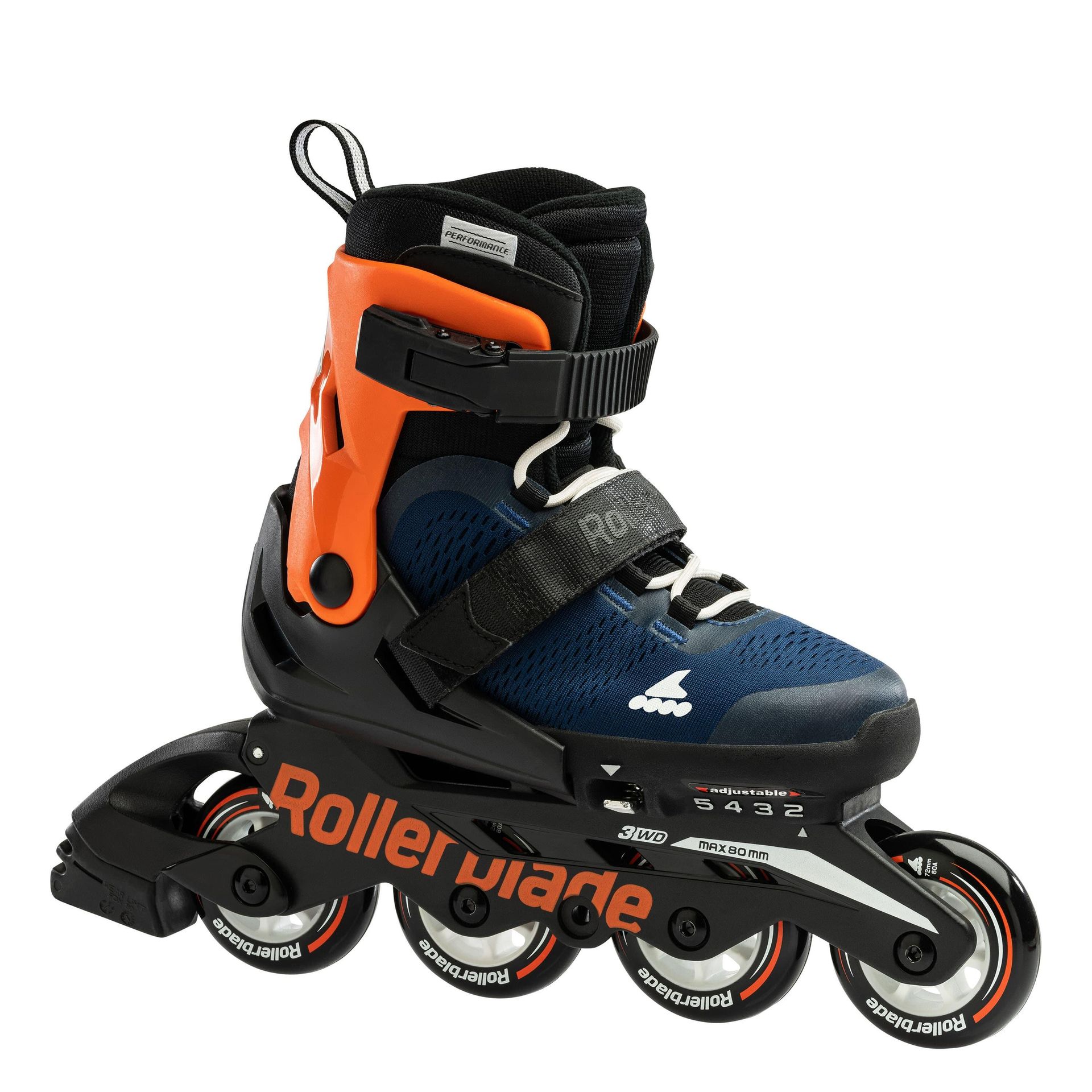 Rolki dziecięce Rollerblade Microblade midnight blue/warm orange