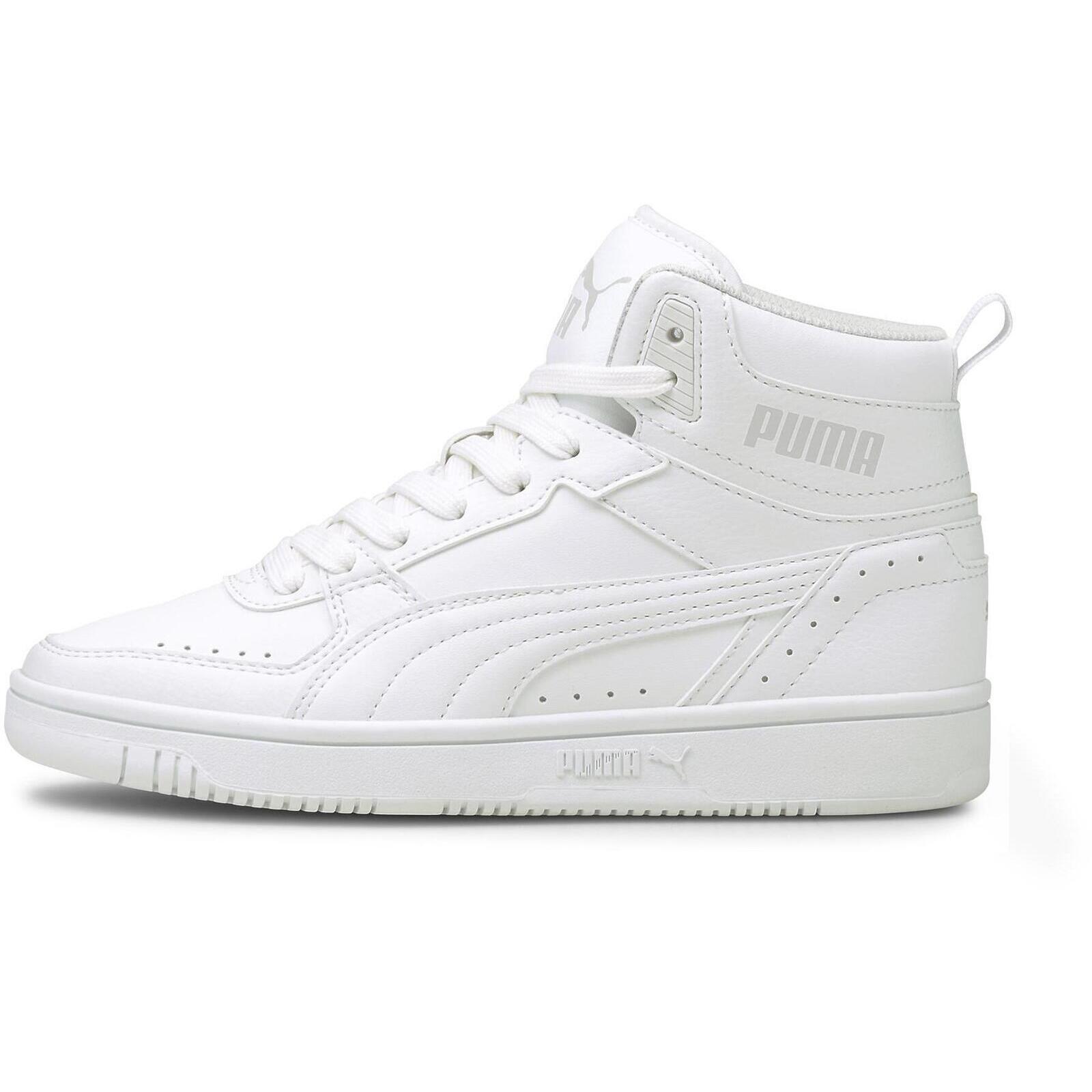 PUMA Rebound Joy Jr, Trampki dziecięce, Puma Biała Puma Biała Limestone, 37 EU