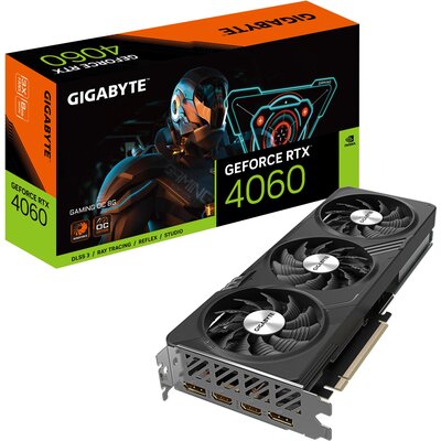 Gigabyte GeForce RTX 4060 GAMING OC - 8GB - GDDR6 - 128bit GV-N4060GAMING OC-8GD
