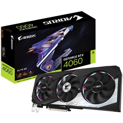 GIGABYTE GeForce RTX 4060 Aorus Elite OC 8GB DLSS 3 GV-N4060AORUS E-8GD 1.0