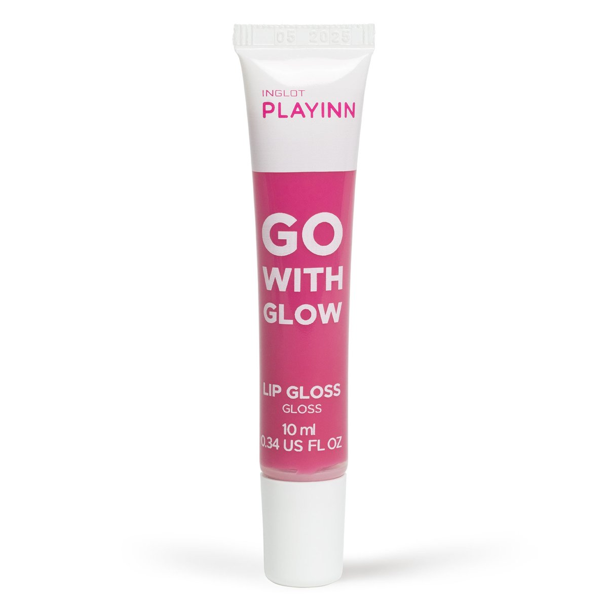 Inglot Playinn, Go With Glow, Błyszczyk Do Ust, Go With Raspberry 25, 10ml