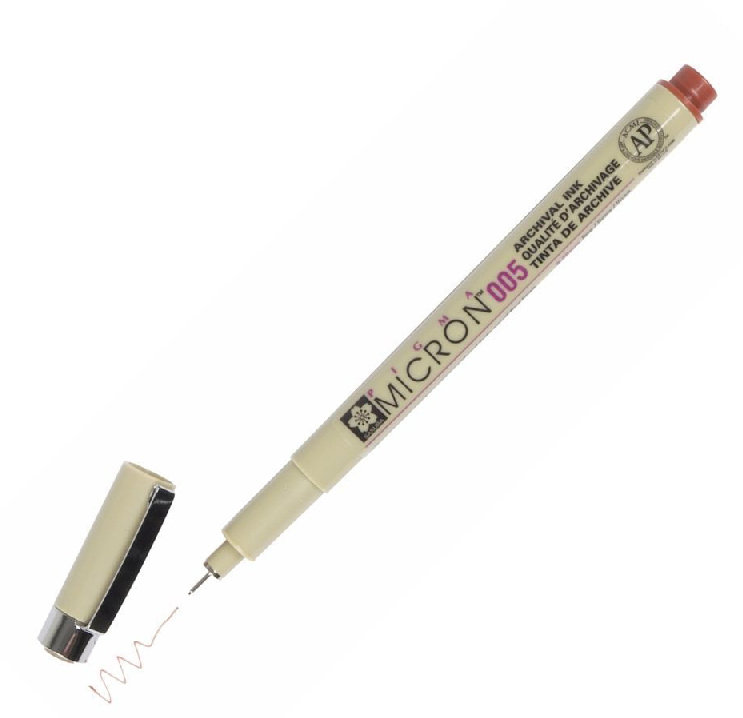 Cienkopis Pigma 005 Micron, 12 Brown, 0,2 mm