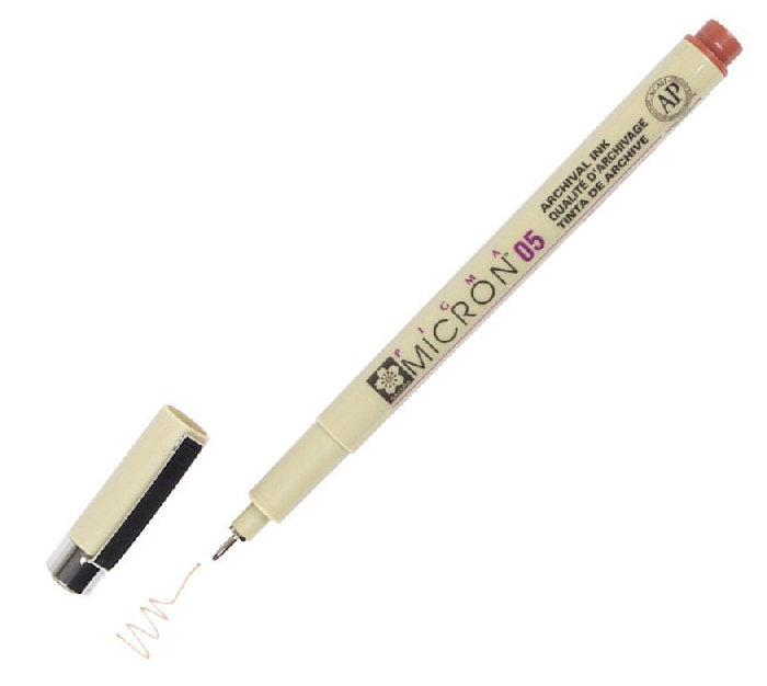 Cienkopis Pigma 05 Micron, 12 Brown, 0,45 mm