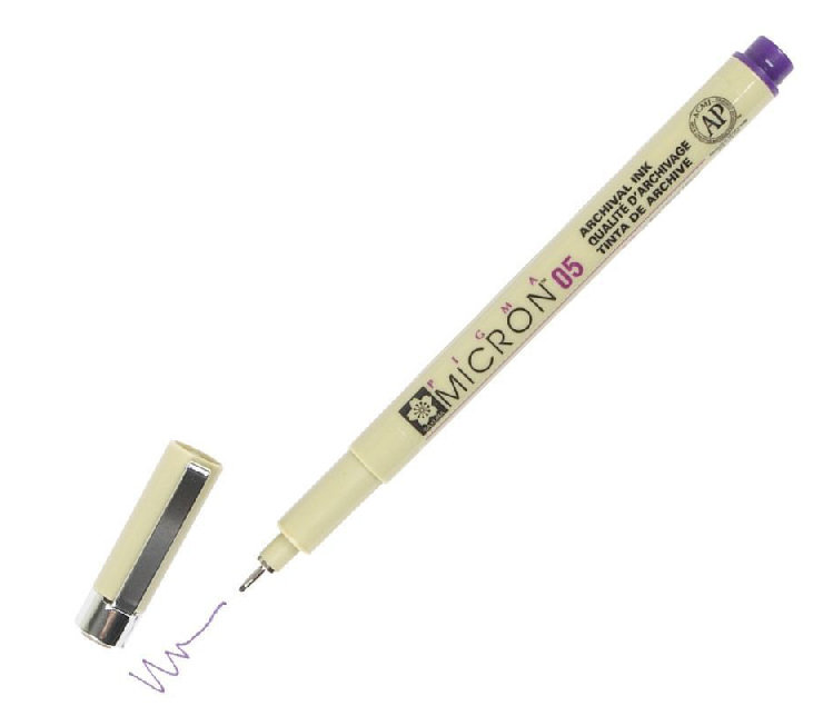 Cienkopis Pigma 05 Micron, 24 Purple, 0,45 mm