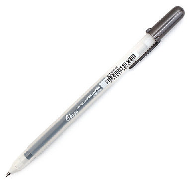 Pisak żelowy, Sakura Glaze 3d-Roller, 849 Black, 0,7 mm