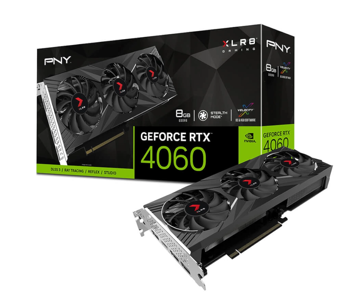 PNY GeForce RTX 4060 XLR8 Gaming VERTO Edition 8 GB GDDR6 DLSS 3 VCG40608TFXXPB1
