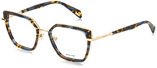 Police Vpld22 damskie okulary przeciwsłoneczne, niebieskie (Blue Havana Glittery), 50