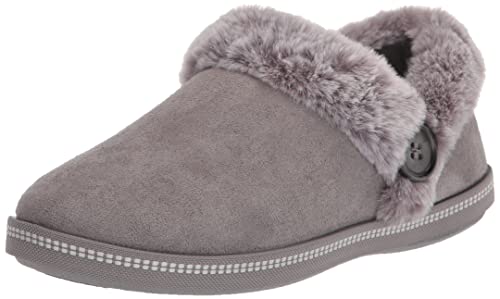 Skechers Damskie przytulne kapcie z tostami Campfire-Fresh, Grafitowy, 35.5 EU