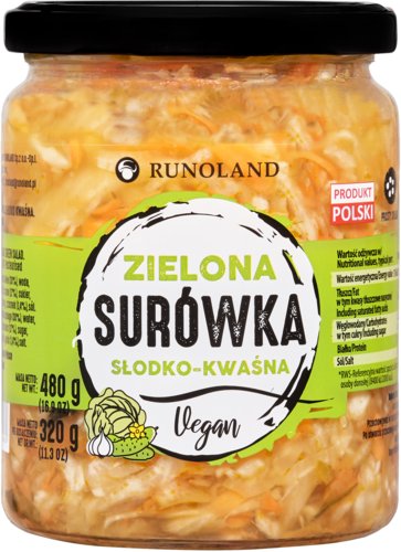 .Runoland Zielona Surówka Słodko-Kwaśna 480g