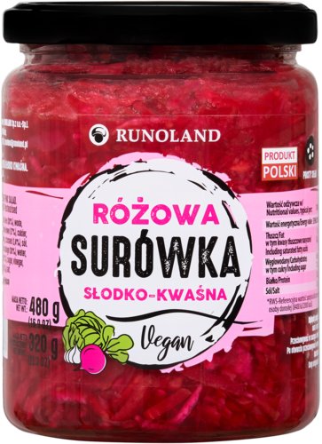 .Runoland Różowa Surówka Słodko-Kwaśna 480g