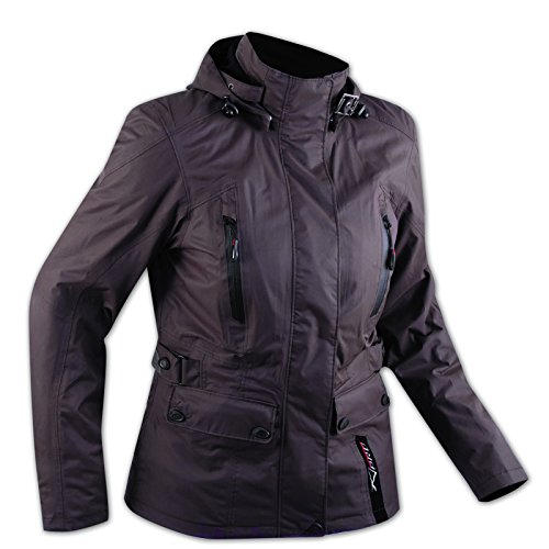 A-pro CE Armour City Scooter Ladies Motorcycle Touring Motorbike Jacket Brown S