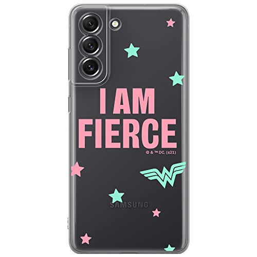 ERT GROUP etui na telefon Samsung S21 FE, case oryginalny i oficjalnie licencjonowany przez DC, wzór Wonder Woman 026, optymalnie dopasowane, plecki z TPU częściowo przeźroczyste