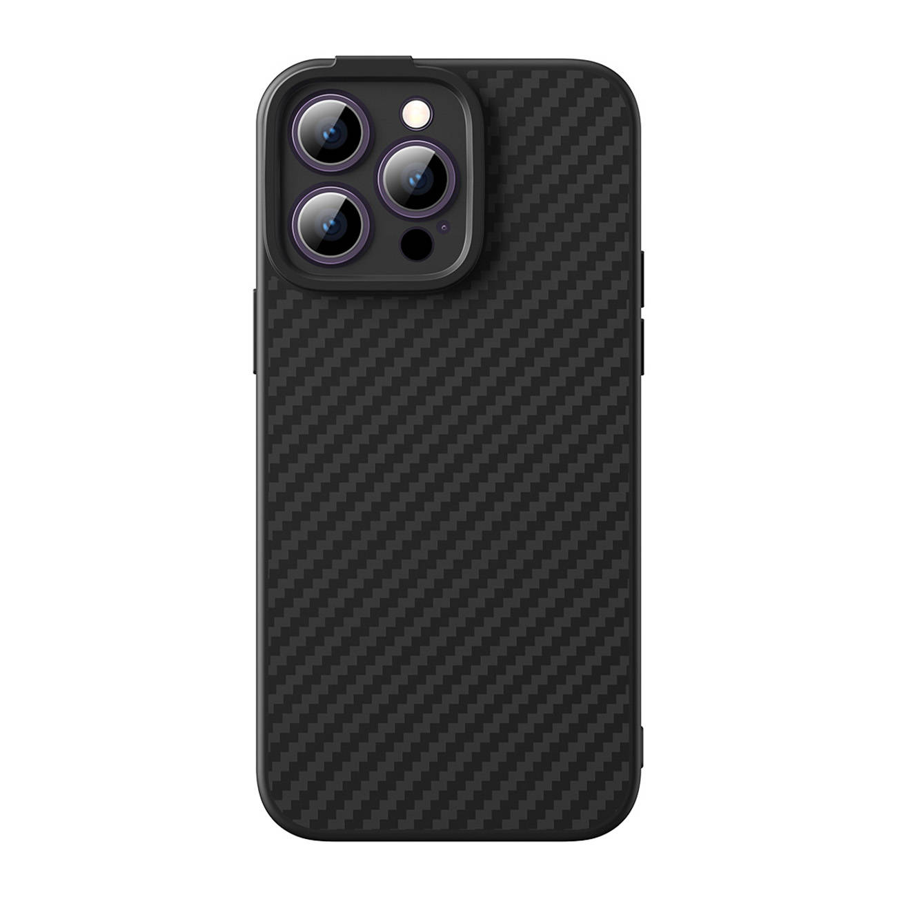 Pancerne etui iPhone 14 Pro Max kompatybilne z MagSafe szkło hartowane Baseus Synthetic Fiber - czarne