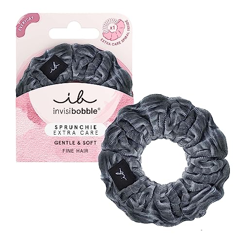 Invisibobble Sprunchie Extra Care X1 Scrunchie tkanina z gumką do włosów w środku - gumka do włosów dla kobiet i mężczyzn wygodne
