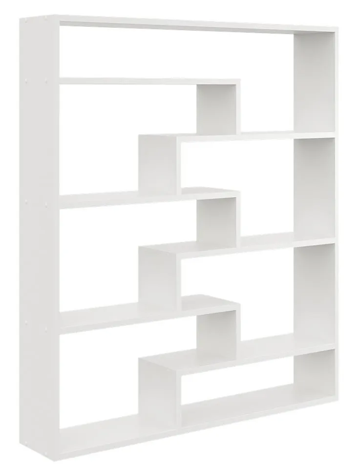 Skandynawski Regał Biały Wiszący Lub Stojący Dąb W1-P20