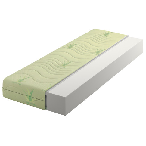 Materac piankowy z pokrowcem aloe vera 180x200 E8-C46