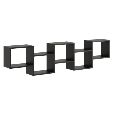 Czarna minimalistyczna półka ścienna H1-T03