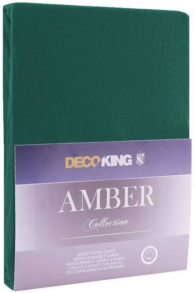 DecoKing Jersey/AMBER/BOTTLEGREEN/120-140x200+30