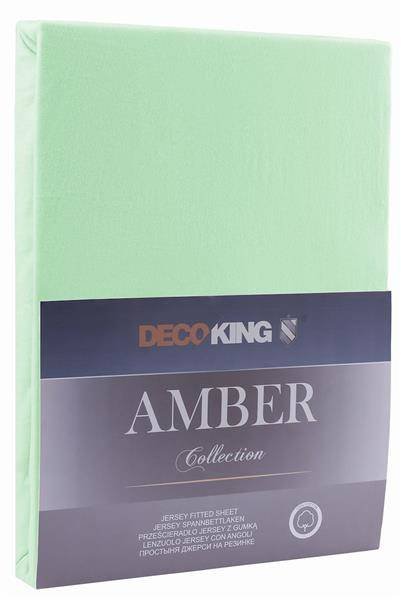 DecoKing Jersey/AMBER/MINT/80-90x200+30