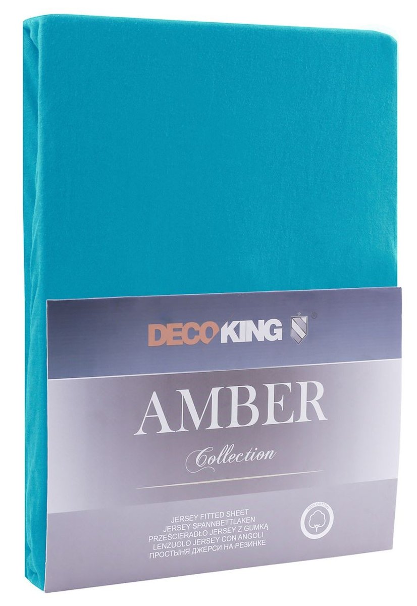 DecoKing Jersey/AMBER/MARINE/140-160x200+30