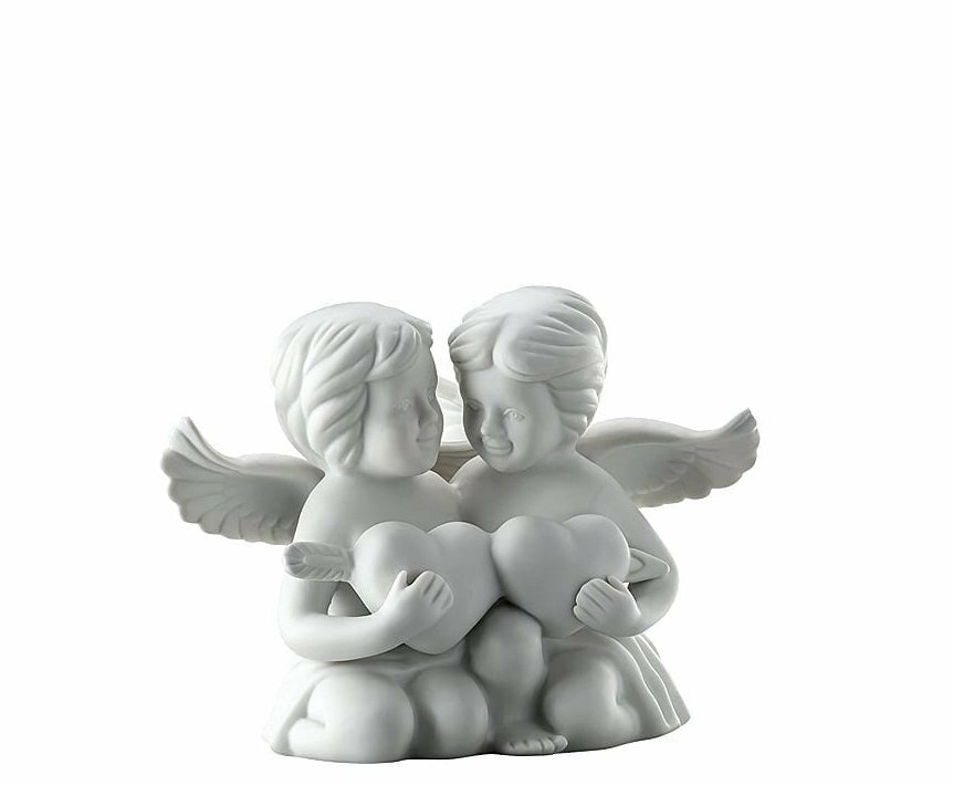 Figurka - Para aniołów z serce