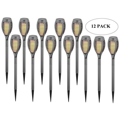 Saska Garden Saska Garden pochodnia solarna tańczące płomyki 12 sztuk 12 LED SMD 7,5x7,5x46,5CM 1043289