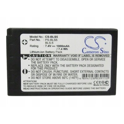 Cameron Sino Olympus BLS-5 1000mAh 7.40Wh Li-Ion 7.4V Cameron Sino)