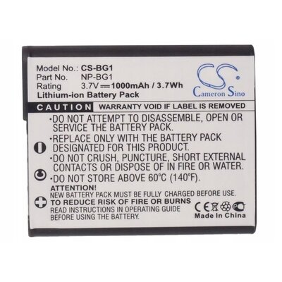 Cameron Sino Sony NP-BG1 1000mAh 3.70Wh Li-Ion 3.7V Cameron Sino)