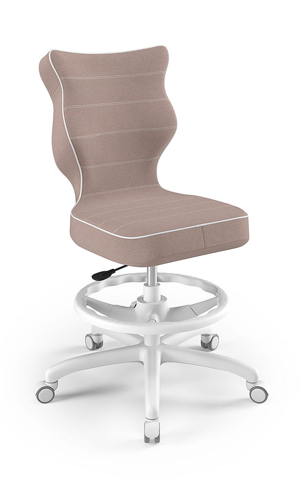 Krzesło młodzieżowe, Entelo, Petit biały, Jasmine 08, rozmiar 6 WK+P