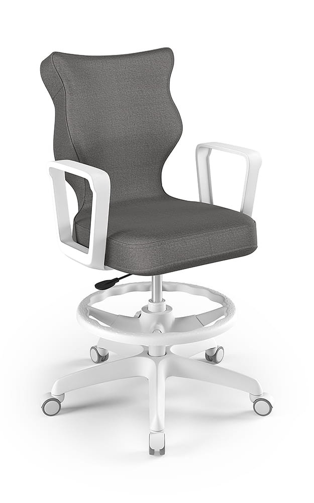 Krzesło młodzieżowe, Entelo, Norm biały, Monolith 33, rozmiar 5 WK+P