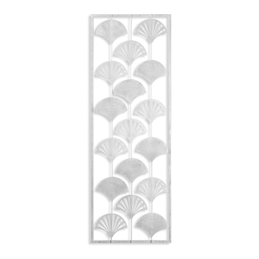 Metalowa dekoracja ścienna 32x90 cm Gingko – Wallity