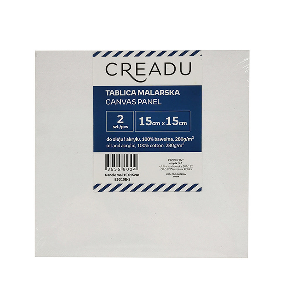 Creadu, tablica malarska, 15x15cm 2szt