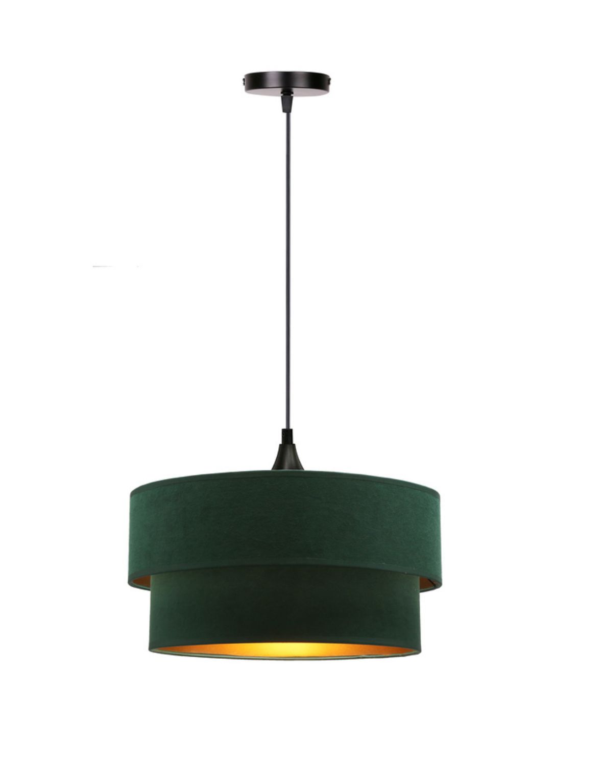 Lampa wisząca Scopello, lampa welurowa, do sypialni, do salonu