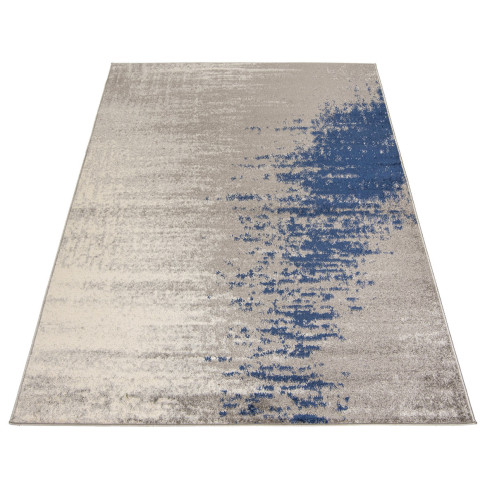 Ciemnoszaro-niebieski dywan w stylu nowoczesnym - Ecavo 5X