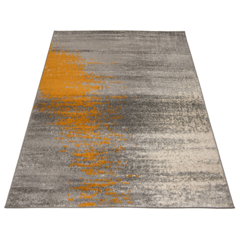 Pomarańczowy dywan przecierany w stylu loft L0-C38