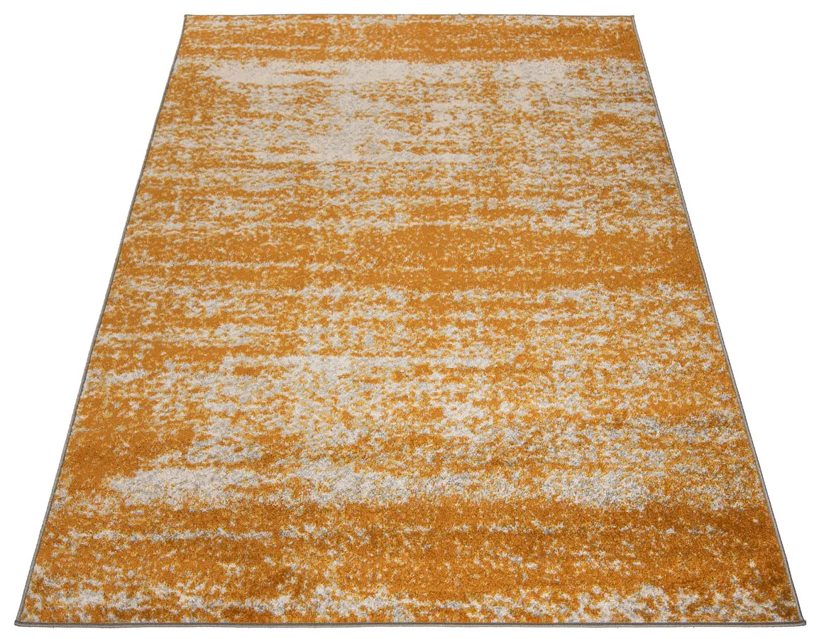 Pomarańczowo-szary dywan prostokątny do salonu loft G7-K28