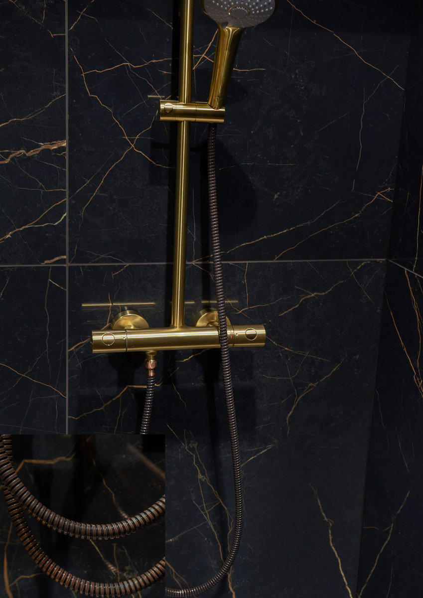 Wąż prysznicowy, natryskowy miedź, brąz 1645