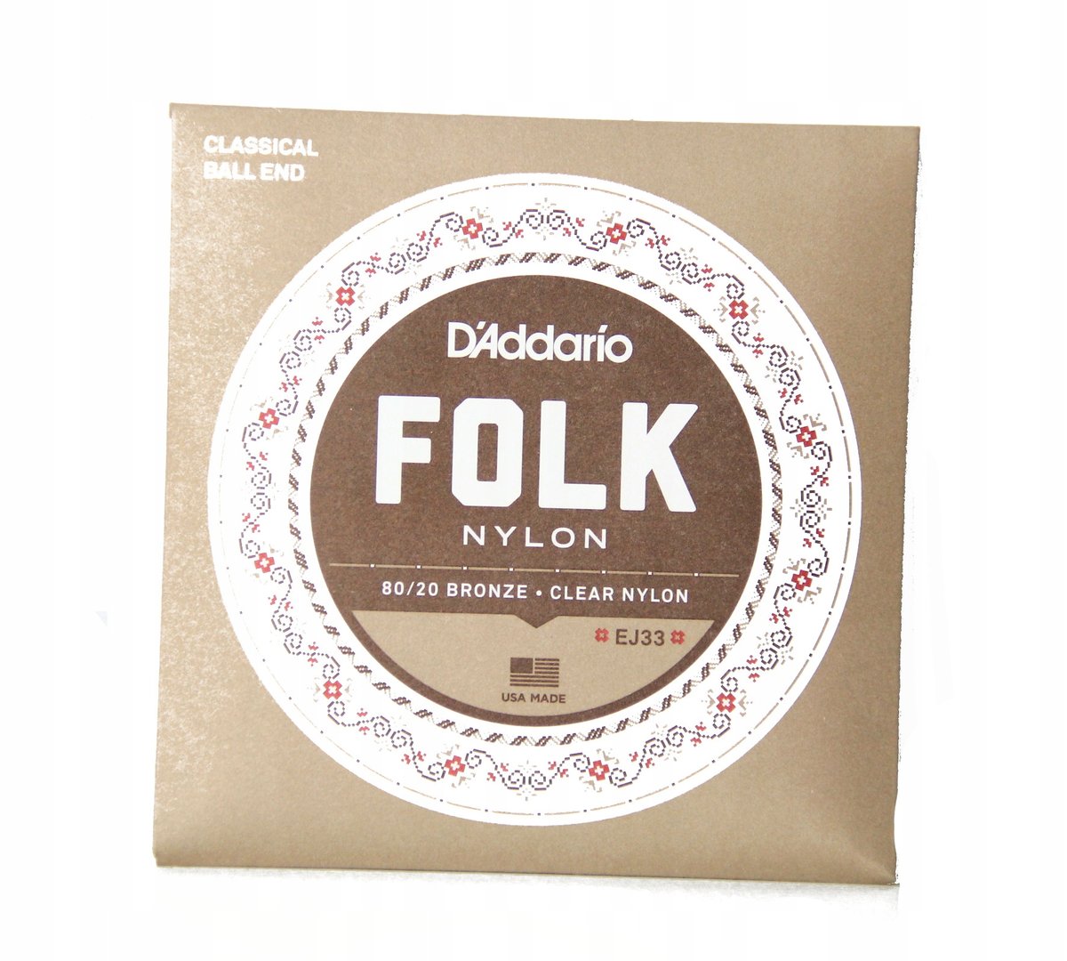 D'Addario Folk Nylon ball End Guitar Strings EJ33
