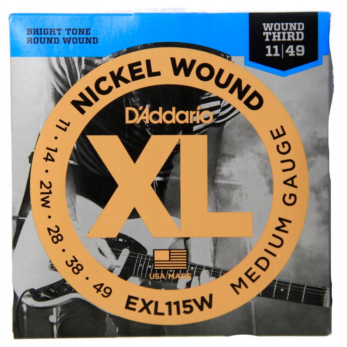 DAddario EXL115W struny do gitary elektr 11-49 DADEXL115WSGE1149
