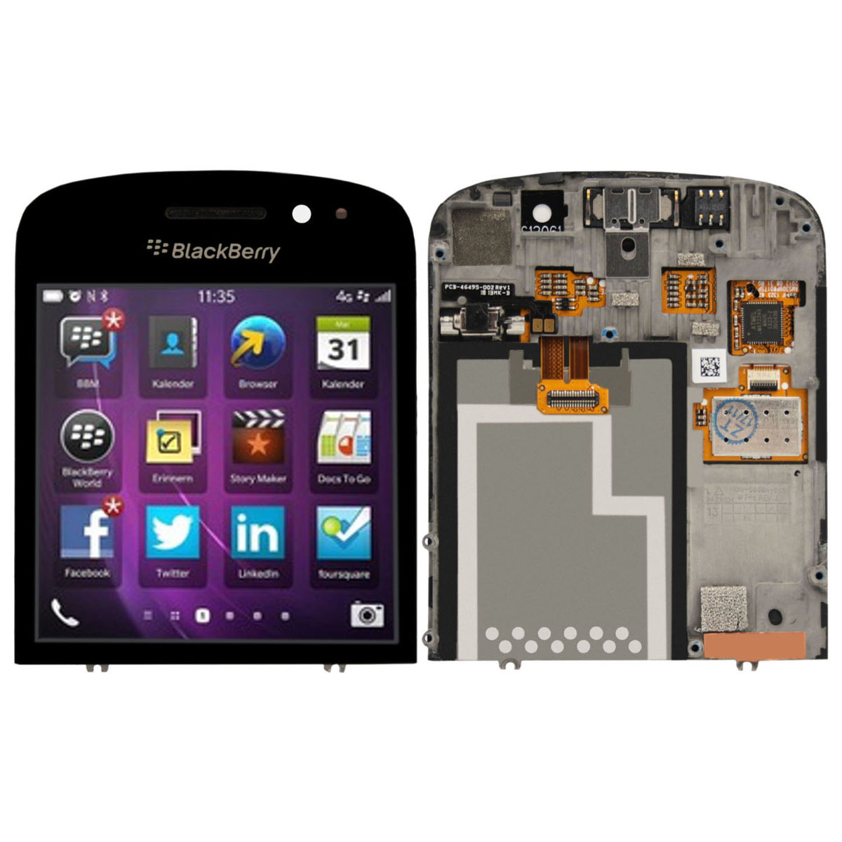 WYŚWIETLACZ LCD DOTYK SZYBA BLACKBERRY Q10 CZARNY