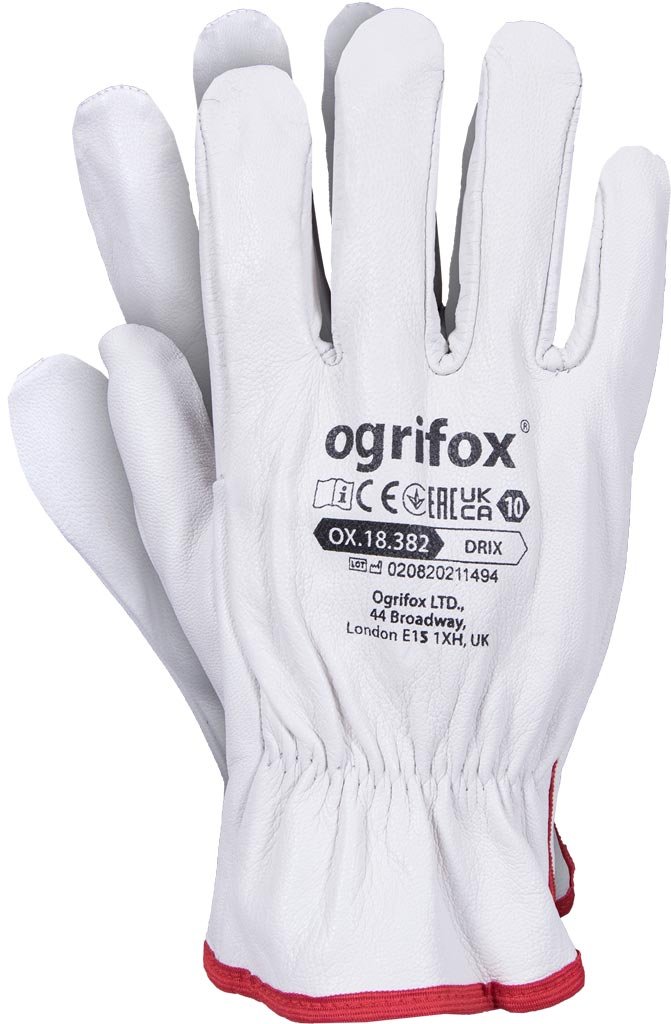 Reis OX-DRIX - rękawice ochronne całe z licowej koziej skóry - 10. OX-DRIX