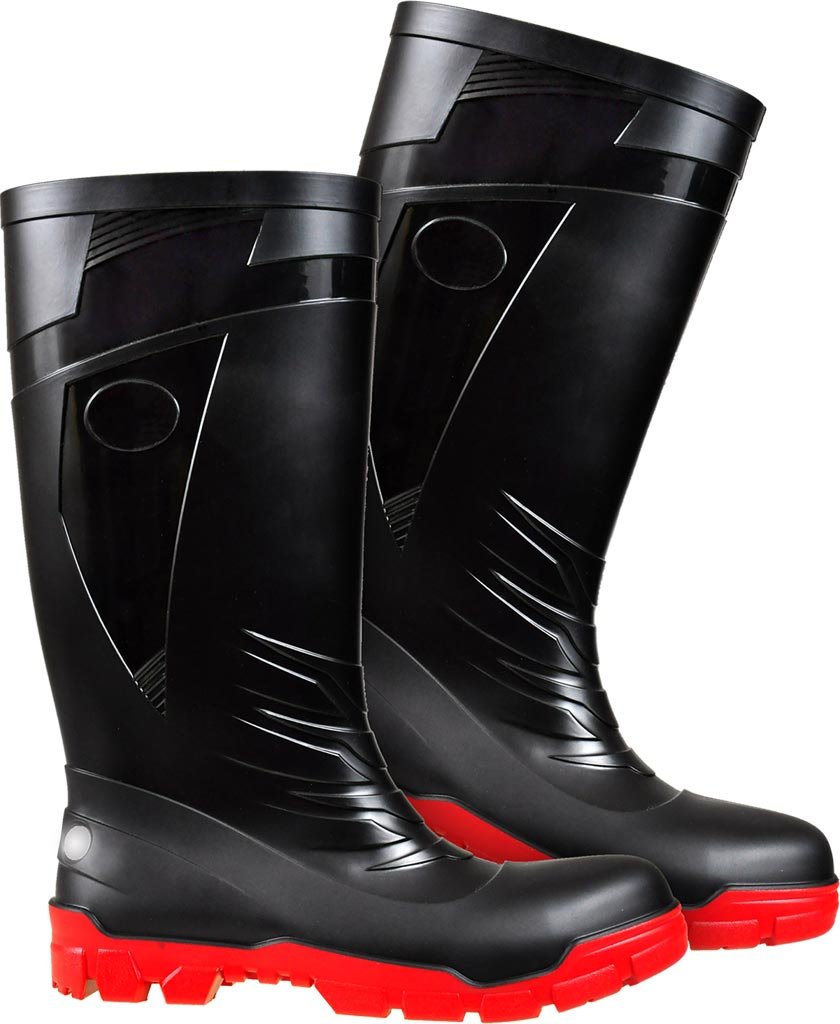 Buty bezpieczne - M&C® kolor czarno-czerwony roz.47