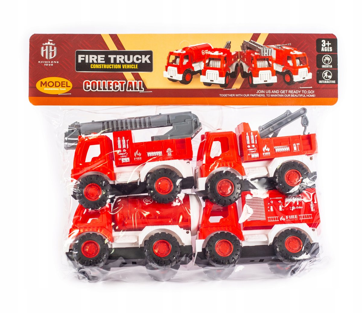 STRAŻ POŻARNA ZESTAW SAMOCHODÓW 4szt
