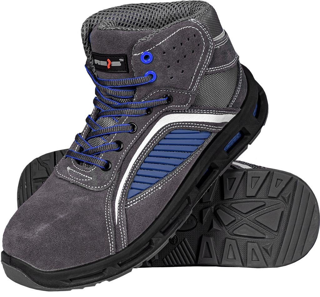 Buty bezpieczne - M&C® kolor szaro-niebieski roz.43