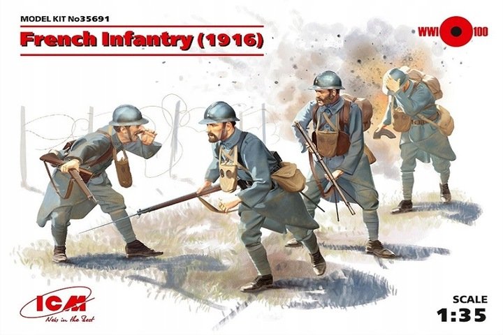 ICM French Infantry (1916) 4 figures 35691