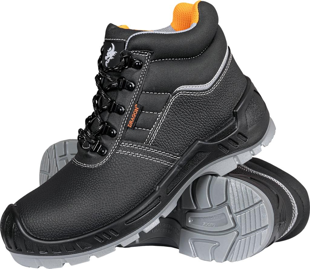 Buty bezpieczne - M&C® kolor czarno-pomarańczowy roz.46