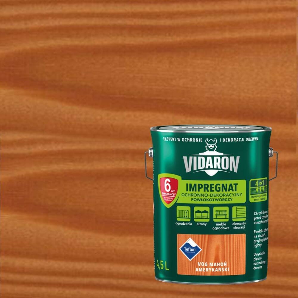 Vidaron Impregnat do drewna maho$214 ameryka$215ski 4 5 l