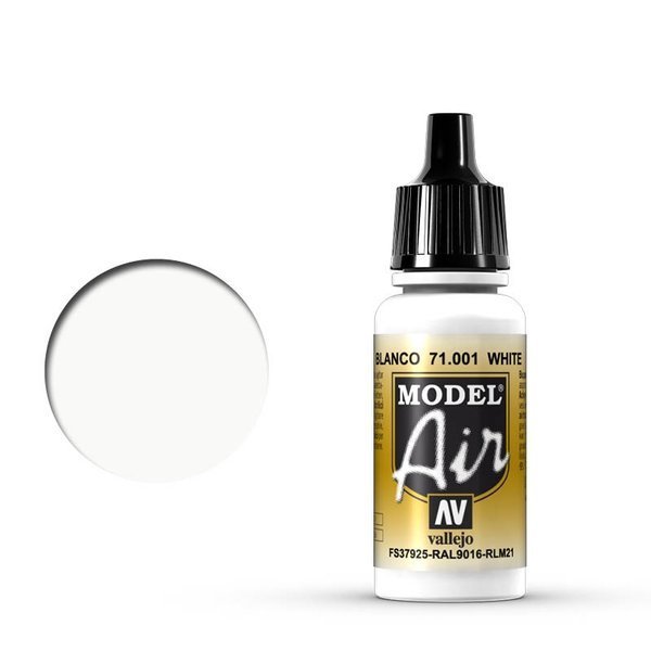 Vallejo Farba akrylowa Model Air - White nr 71001 / 17ml 71001