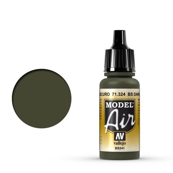 Vallejo Farba akrylowa Model Air - BS Dark Green BS241 / 17ml Vallejo 71324