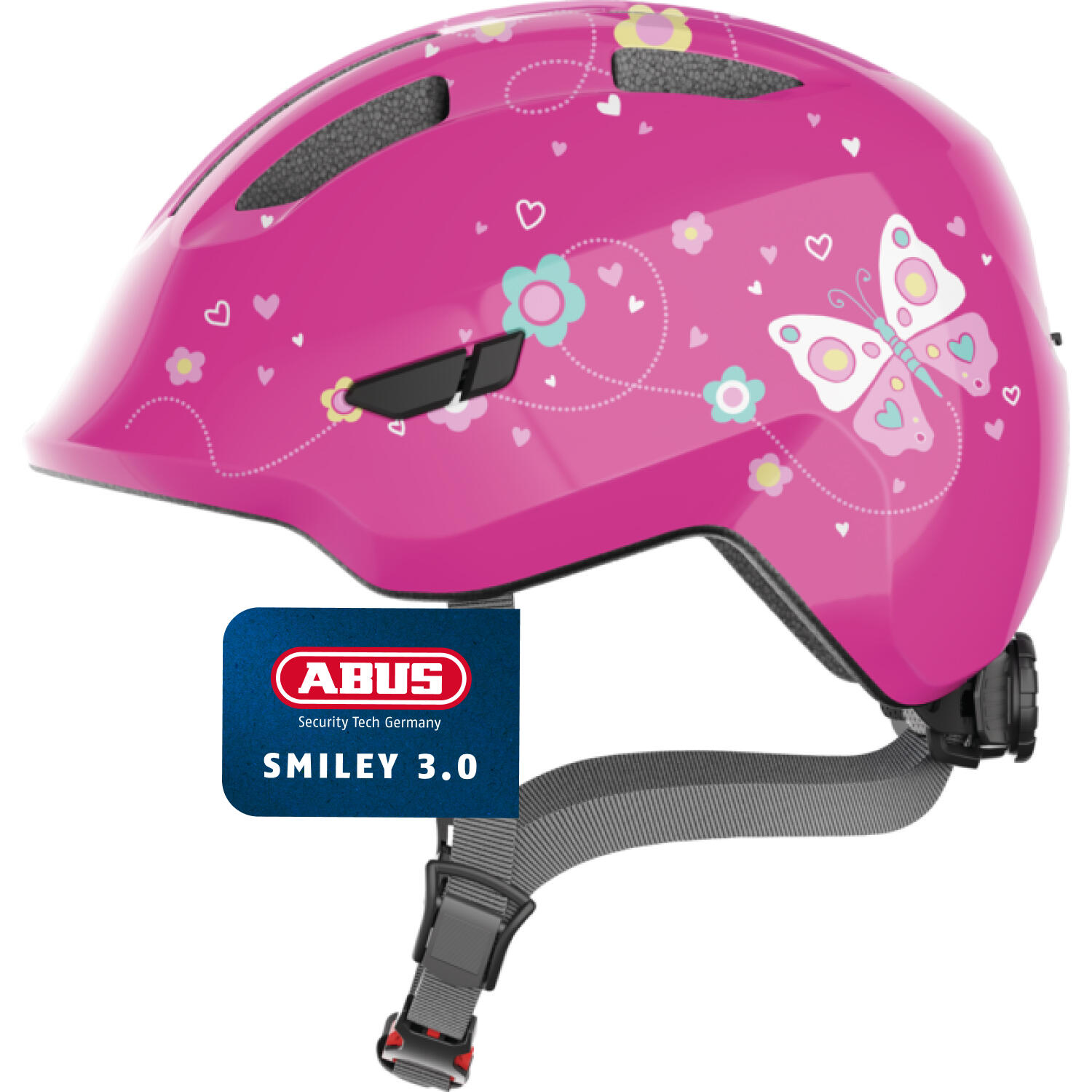 Abus Smiley 3.0 Helmet Kids, różowy M | 50-55cm 2022 Kaski dla dzieci 67258